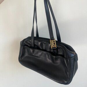 Vintage Ralph Lauren Black Bowling Purse